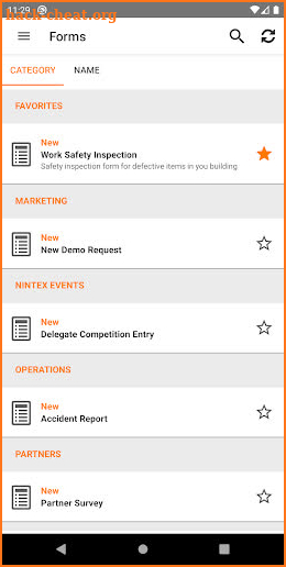 Nintex Mobile screenshot