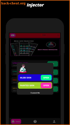 NiX Injector - Ml Apk skin Helper screenshot