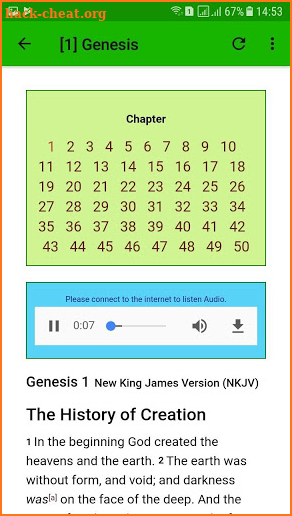 NKJV Audio Bible Free App. screenshot