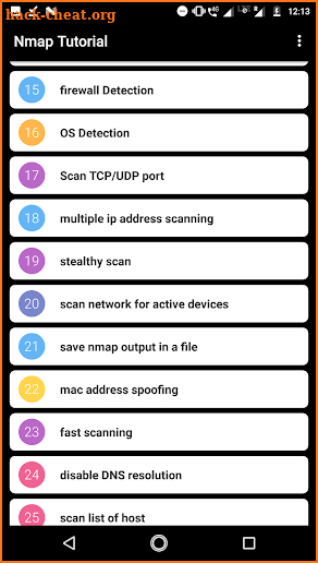 Nmap Tutorial screenshot