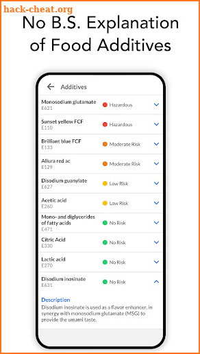 NO BS - food barcode scanner screenshot