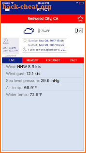 NOAA NDBC Buoy Live Marine screenshot