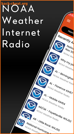 NOAA Weather Internet Radio screenshot