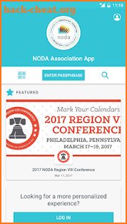 NODA Association App screenshot