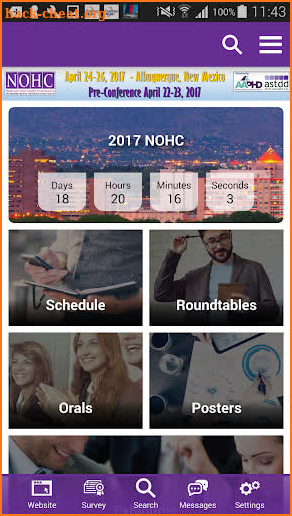 NOHC Annual Conferences screenshot