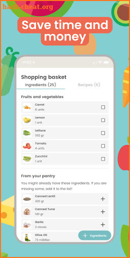 Nooddle - Eat healthy with what’s in your fridge. screenshot