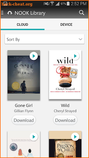 NOOK Audiobooks screenshot