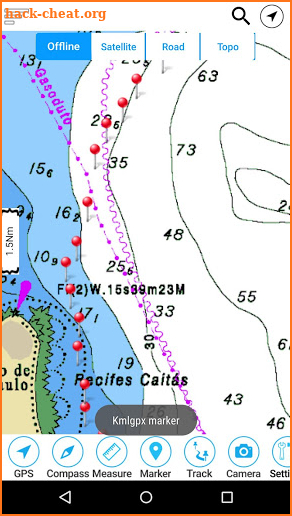 Norfork Lake - Arkansas Offline Fishing Charts screenshot