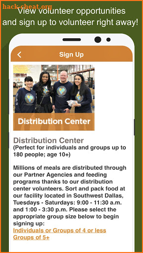 North Texas Food Bank screenshot