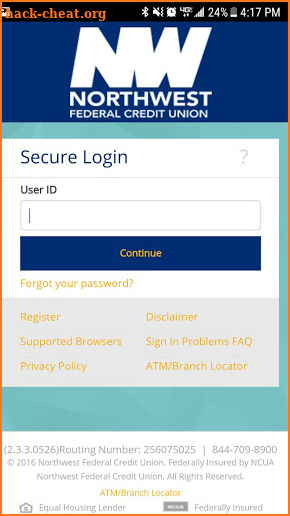 Northwest Federal’s Mobile Banking screenshot