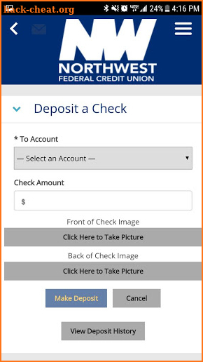 Northwest Federal’s Mobile Banking screenshot