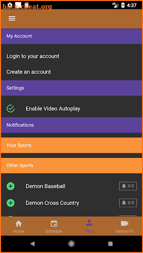 Northwestern State Athletics screenshot