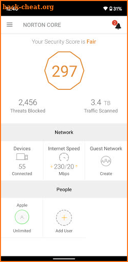 Norton Core Secure Wireless Router screenshot