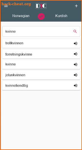 Norwegian - Kurdish Dictionary (Dic1) screenshot