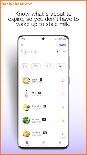 nosh - Food Inventory & Expiry Date Management screenshot