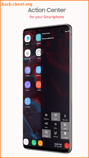 Note 10 theme for computer launcher screenshot