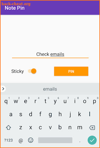 Note Pin screenshot