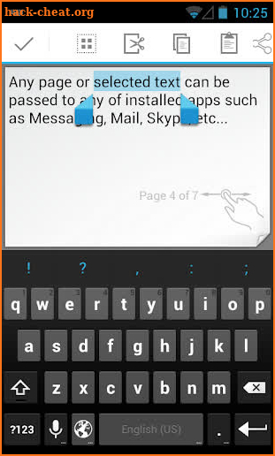 Notepad screenshot