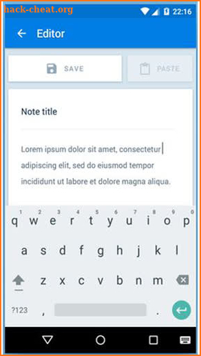 Notepad App screenshot