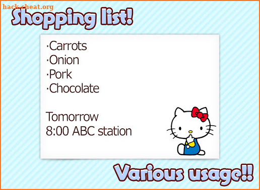 Notepad Hello Kitty screenshot