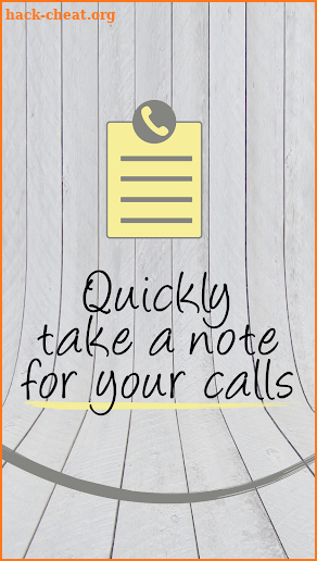 Notes with Caller ID screenshot