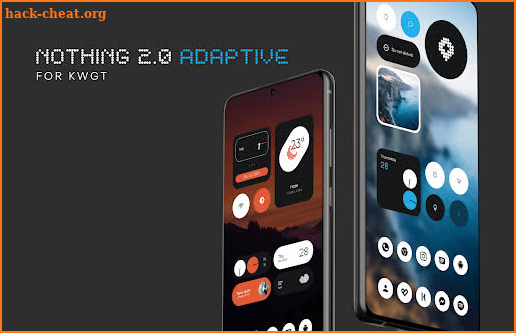 Nothing 2.0 KWGT (Adaptive) screenshot
