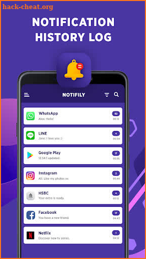 Notification History Log - Notifily screenshot
