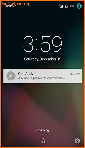 Notification Notes screenshot