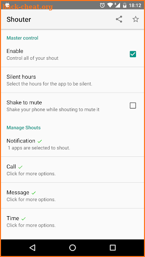 Notification Reader: Shouter screenshot