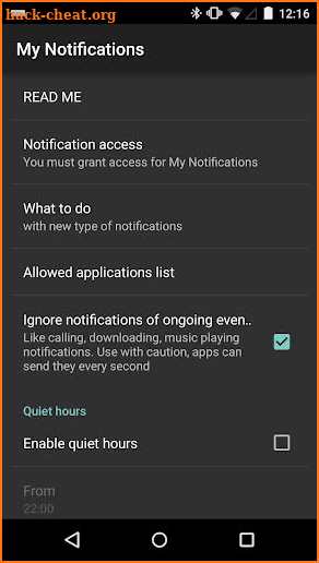 Notifications for SBH50/52 screenshot