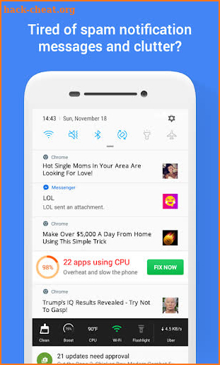 Notifications Spam Blocker and Cleaner screenshot