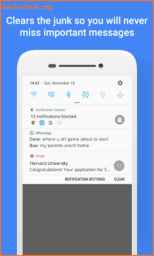 Notifications Spam Blocker and Cleaner screenshot