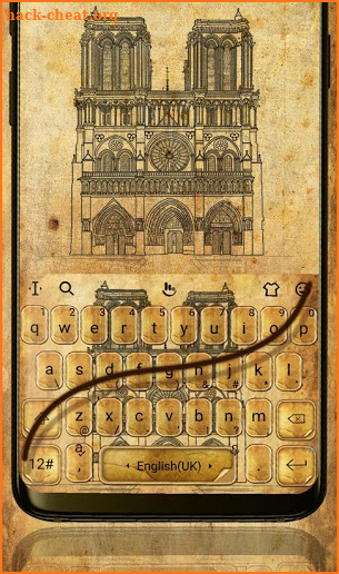 Notre Dame Cathedral Keyboard Theme screenshot