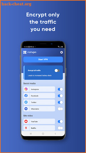 NotVPN - Super Unlimited VPN screenshot