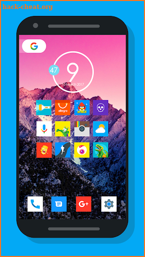 Nougat Square - Icon Pack screenshot