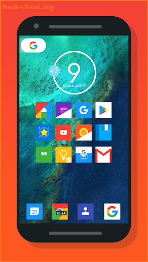 Nougat Square - Icon Pack screenshot