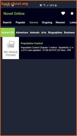 Novel Reader - Read Novel Online screenshot