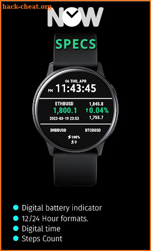 NOW1: Crypto BNNC Watch Face screenshot