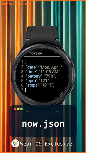 now.json - JSON Watch Face screenshot