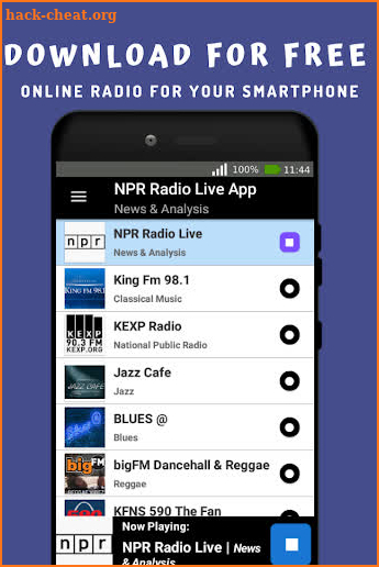 NPR Radio Unofficial Live App Stream  USA screenshot