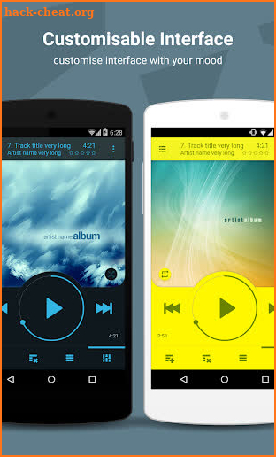 NRG Player music player screenshot