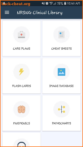 NRSNG Clinical Library screenshot