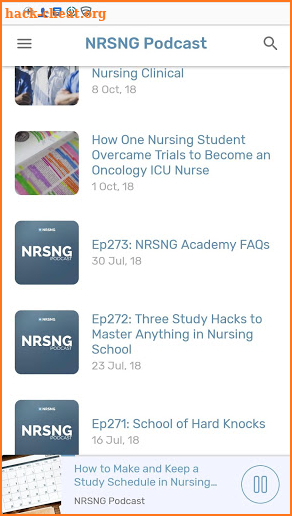 NRSNG Podcasts for Nursing Students and NCLEX screenshot