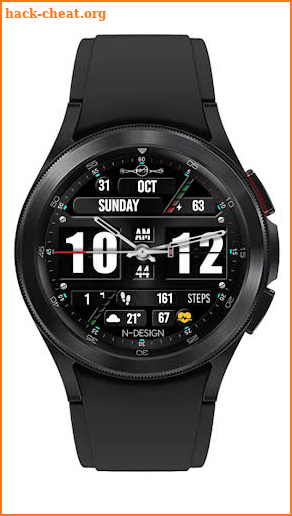 NTV521 - AnaDigital watch face screenshot