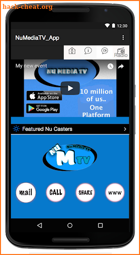 Nu Media TV APP screenshot