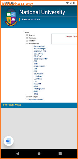 NU Result BD - One Click PDF screenshot