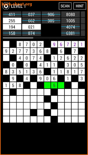 Number Crossword Fill In Puzzles screenshot