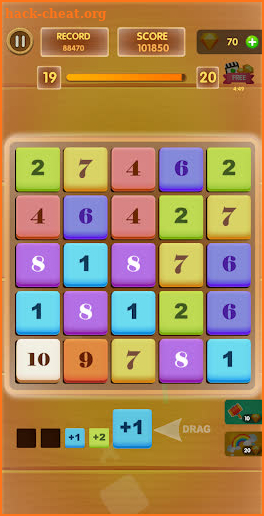 Number Game - Math-3 Game - Merge Block Raising screenshot