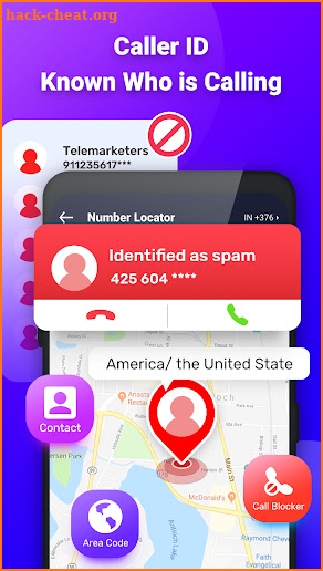 Number Location: Caller id App screenshot