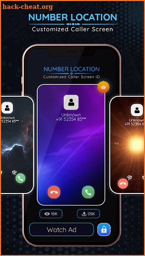 Number Location Caller Screen screenshot